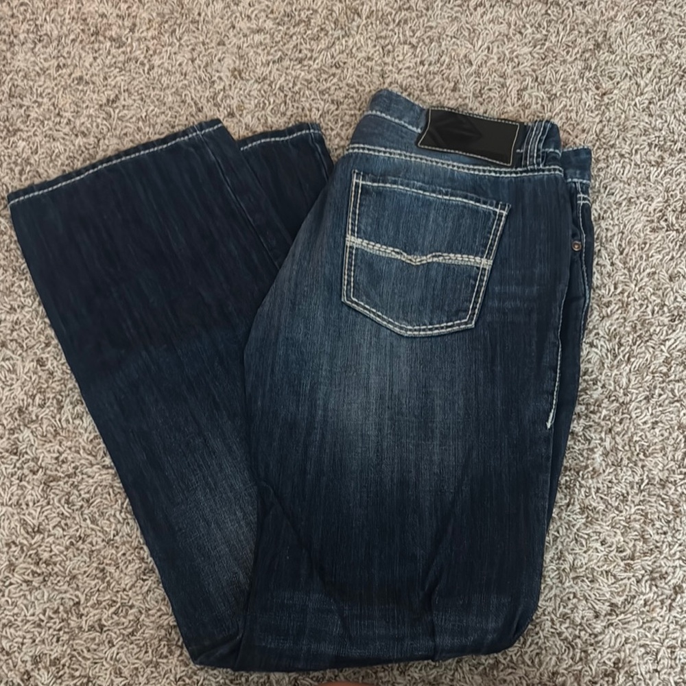 Relaxed Blue Jeans with Vintage Wash